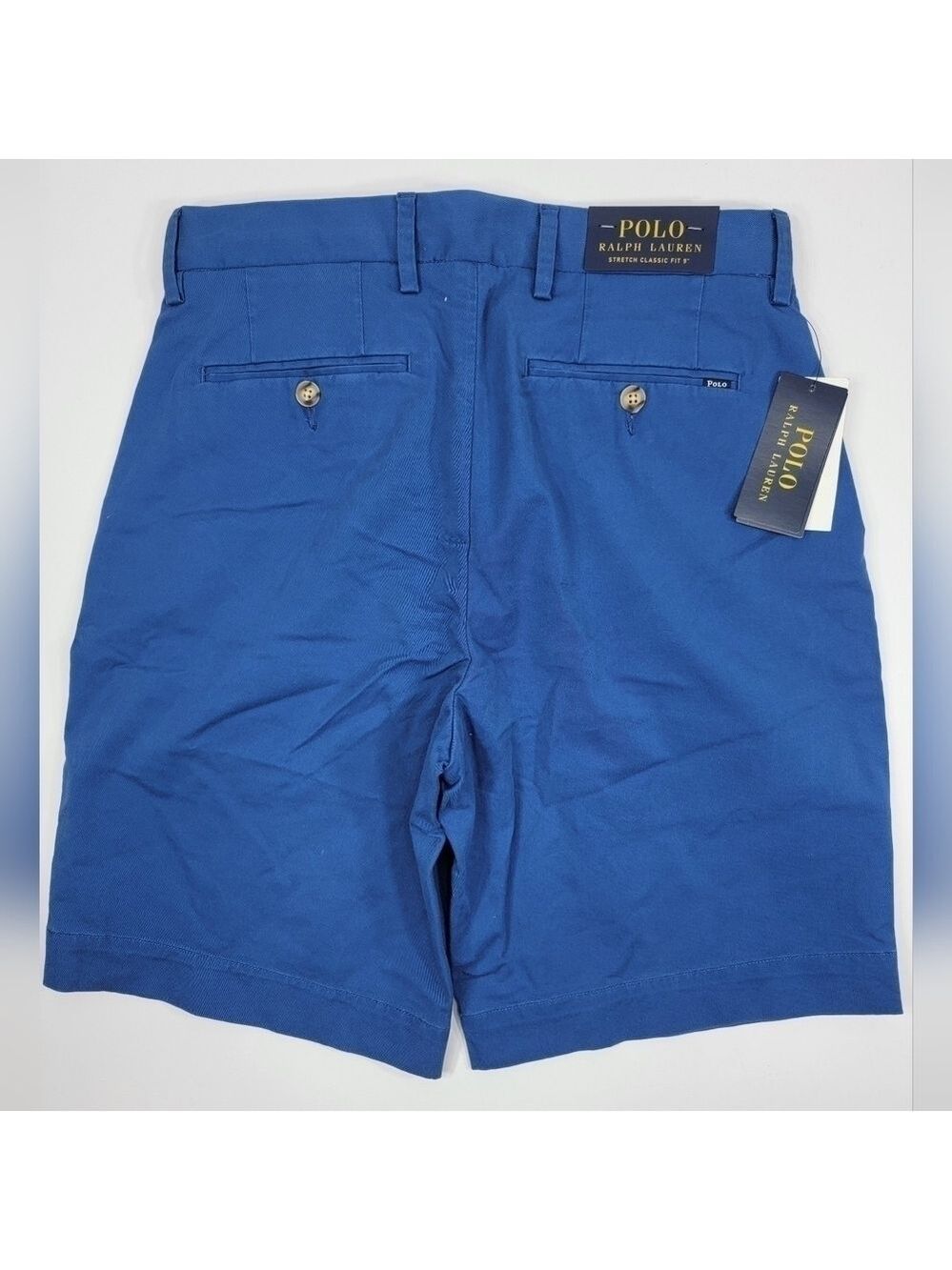 NEW POLO RALPH LAUREN Men's 29 Dark Blue Stretch Classic Fit Chino Shorts NWT - Picture 8 of 12